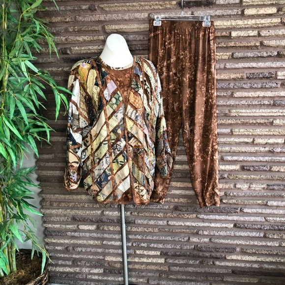 Nativewear Designs Ethnic Tribal Tie Dye Vintage 3 Piece Outfit - Picture 3 of 11